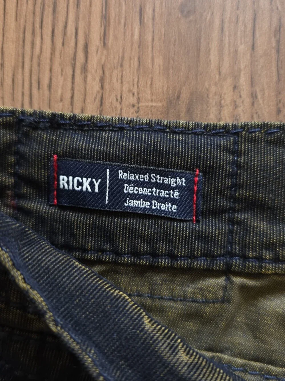 True Religion - Ricky Super T Corduroy Pants - Size 38 - Gold & Black Over-Dye